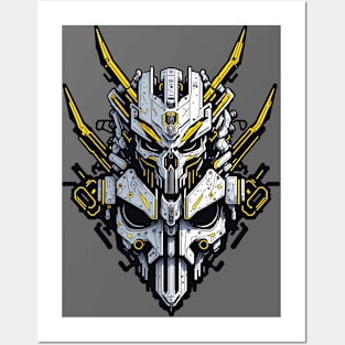 Mecha Skull S01 D02 Posters and Art